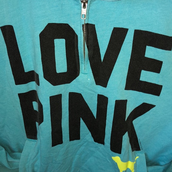 ⭐️3 For $15⭐️ Vintage Y2K VS PINK Quarter ZIP Pullover - Picture 2 of 6